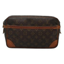 LOUIS VUITTON Monogram Compiegne 28 Clutch Bag M51845 LV Auth hk2441-13