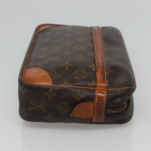LOUIS VUITTON Monogram Compiegne 28 Clutch Bag M51845 LV Auth hk2441