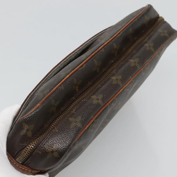 LOUIS VUITTON Monogram Compiegne 28 Clutch Bag M51845 LV Auth hk2441