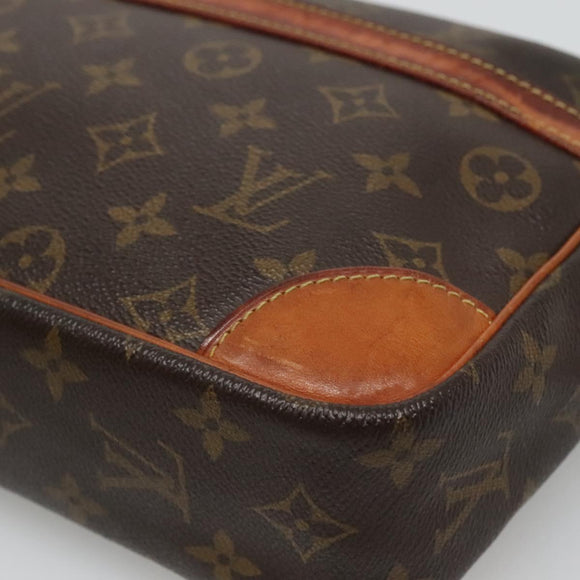 LOUIS VUITTON Monogram Compiegne 28 Clutch Bag M51845 LV Auth hk2441