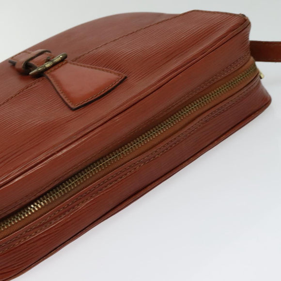 LOUIS VUITTON Epi Jeune FilleMM Shoulder Bag Brown M52153 LV Auth hk2446