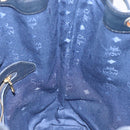 MCM Logogram Vicetos Shoulder Bag PVC Leather White Gold Auth hk2465-18