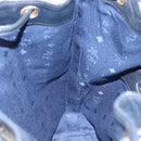 MCM Logogram Vicetos Shoulder Bag PVC Leather White Gold Auth hk2465-19