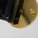 VERSACE Belt Enamel 40.9"" Black Auth hk2466-9