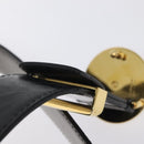 VERSACE Belt Enamel 40.9"" Black Auth hk2466-10