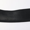 VERSACE Belt Enamel 40.9"" Black Auth hk2466-15