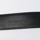 VERSACE Belt Enamel 40.9"" Black Auth hk2466-11