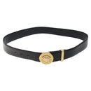 VERSACE Belt Enamel 40.9"" Black Auth hk2466-13