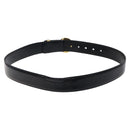 VERSACE Belt Enamel 40.9"" Black Auth hk2466-2