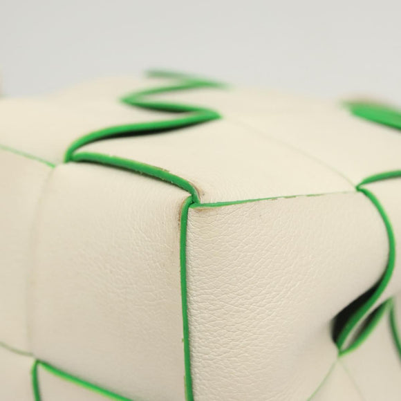 BOTTEGA VENETA MAXI INTRECCIATO Parakeet Small Cassette Bag Leather Auth hk2467