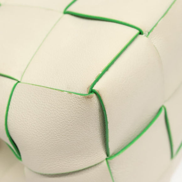 BOTTEGA VENETA MAXI INTRECCIATO Parakeet Small Cassette Bag Leather Auth hk2467