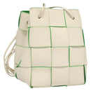 BOTTEGA VENETA MAXI INTRECCIATO Parakeet Small Cassette Bag Leather Auth hk2467-1