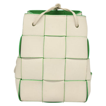 BOTTEGA VENETA MAXI INTRECCIATO Parakeet Small Cassette Bag Leather Auth hk2467 - 0