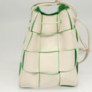 BOTTEGA VENETA MAXI INTRECCIATO Parakeet Small Cassette Bag Leather Auth hk2467-4