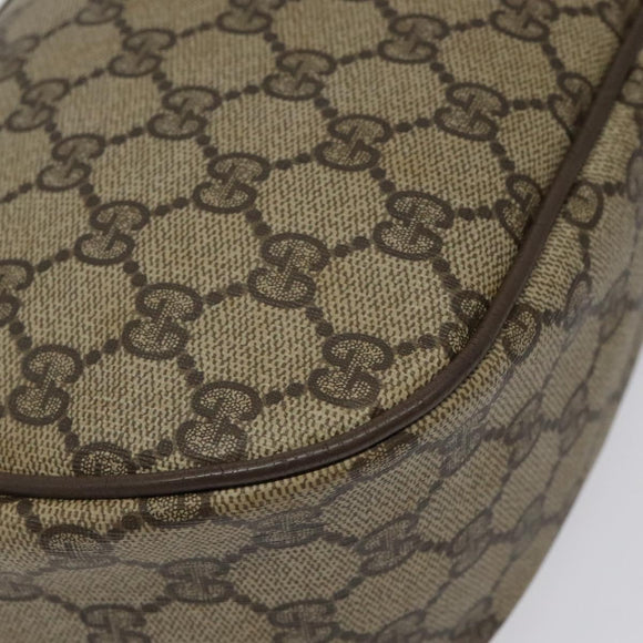 GUCCI GG Supreme Web Sherry Line Bag PVC Beige Gold 89 02 032 Auth hk2475