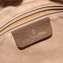 GUCCI GG Supreme Web Sherry Line Bag PVC Beige Gold 89 02 032 Auth hk2475-19