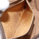 GUCCI GG Supreme Web Sherry Line Bag PVC Beige Gold 89 02 032 Auth hk2475-22