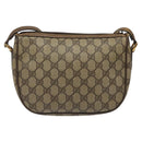 GUCCI GG Supreme Web Sherry Line Bag PVC Beige Gold 89 02 032 Auth hk2475-2