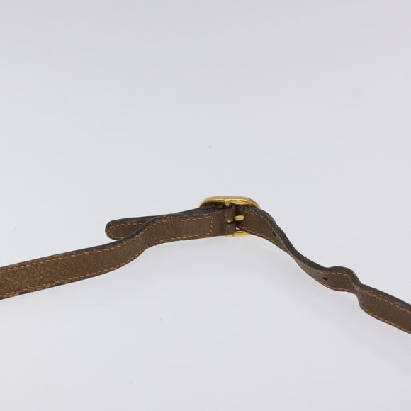 GUCCI GG Supreme Web Sherry Line Bag PVC Beige Gold 89 02 032 Auth hk2475