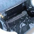 Salvatore Ferragamo Hand Bag Suede 2way Black Gold Auth hk2486-11