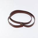 Salvatore Ferragamo Hand Bag Leather 2way Brown Gold Auth hk2487-20