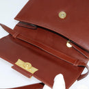 Salvatore Ferragamo Shoulder Bag Leather Brown Gold Auth hk2488-10