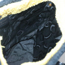 Salvatore Ferragamo Hand Bag Pile Black Gold Auth hk2489-17