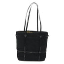 Salvatore Ferragamo Hand Bag Pile Black Gold Auth hk2489-2