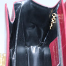 Salvatore Ferragamo Hand Bag Leather 2way Bordeaux Gold Auth hk2490-18