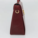 Salvatore Ferragamo Hand Bag Leather 2way Bordeaux Gold Auth hk2490-3