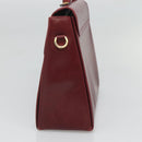 Salvatore Ferragamo Hand Bag Leather 2way Bordeaux Gold Auth hk2490-4