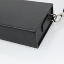 FENDI Box Shoulder Bag Leather Black Silver Auth hk2491-15