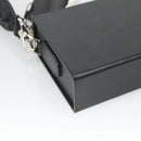 FENDI Box Shoulder Bag Leather Black Silver Auth hk2491-16