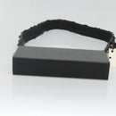 FENDI Box Shoulder Bag Leather Black Silver Auth hk2491-5