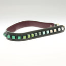 FENDI Strap You Shoulder Strap Leather Green Auth hk2492-5