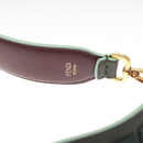FENDI Strap You Shoulder Strap Leather Green Auth hk2492-6