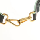 FENDI Strap You Shoulder Strap Leather Green Auth hk2492-7