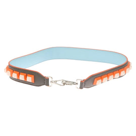 FENDI Strap You Shoulder Strap Leather Gray Auth hk2494 - 0