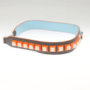 FENDI Strap You Shoulder Strap Leather Gray Auth hk2494-4