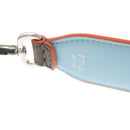 FENDI Strap You Shoulder Strap Leather Gray Auth hk2494-6