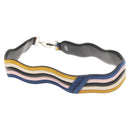 FENDI Strap You Shoulder Strap Leather Black Yellow Auth hk2496-3