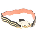 FENDI Strap You Shoulder Strap Leather Gold Auth hk2498-1