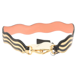 FENDI Strap You Shoulder Strap Leather Gold Auth hk2498 - 0