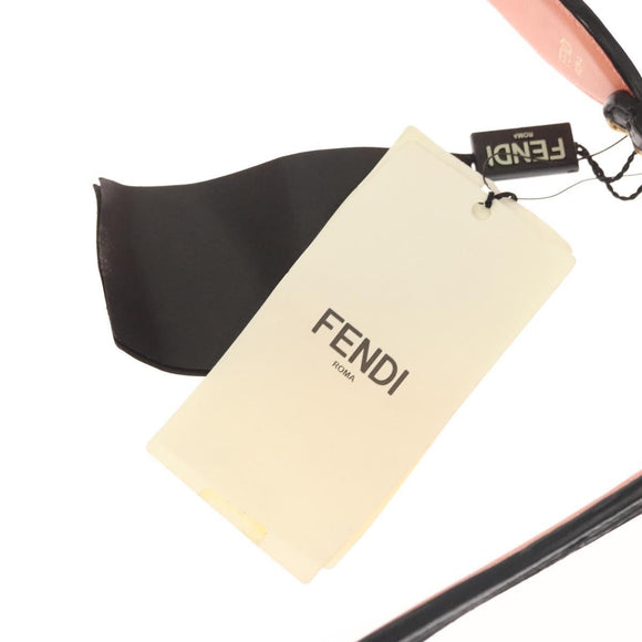 FENDI Strap You Shoulder Strap Leather Gold Auth hk2498