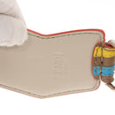 FENDI Strap You Shoulder Strap Leather Beige Auth hk2499-6