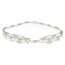 FENDI Strap You Shoulder Strap Leather Silver Auth hk2500-2