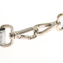 FENDI Strap You Shoulder Strap Leather Silver Auth hk2500-6