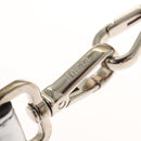 FENDI Strap You Shoulder Strap Leather Silver Auth hk2500-7