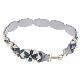 FENDI Strap You Shoulder Strap Leather Blue Auth hk2501