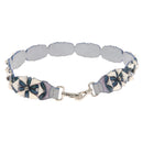 FENDI Strap You Shoulder Strap Leather Blue Auth hk2501-2